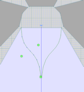 Drawing a new neckline