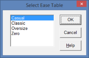Ease tables Ease tables