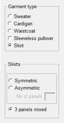 Garment types Garment types